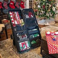 TreeKeeper Rolling Vertical Wrapping Paper Storage Container