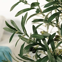 Glitzhome® 4ft. Faux Olive Tree in Pot
