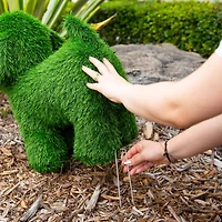 18in. UV Resistant Artificial Grass Garden Plush Topiary Puppy Dog (Indoor/Outdoor)