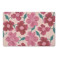 Pink Florals 27" x 18" Floor Mat