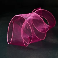 2.5" x 10yd. Pink Organza Wired Ribbon by Celebrate It™ Classic