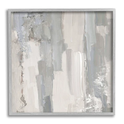 Stupell Industries Grey Brushed Abstract Arrangement Framed Giclee Art
