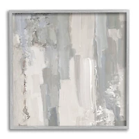 Stupell Industries Grey Brushed Abstract Arrangement Framed Giclee Art