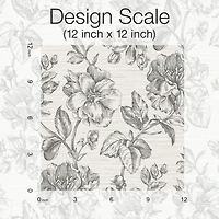 RoomMates Tamara Day Gray Flower Girl Peel & Stick Wallpaper