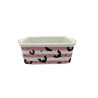 Pink & White Striped Bats Mini Loaf Pan by Makery™