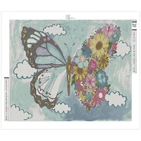 Sparkly Selections Flower Butterfly by Local Utah Artist Kristina M. Diamond Painting Kit
