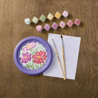 Cosmos Flowers Paint-by-Number Framed Mini Kit by Artist's Loft®