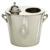 11" Silver Metal Traditional Wine Holder Cooler