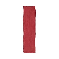 Hello Honey® 108" Red Stonewashed Linen Table Runner