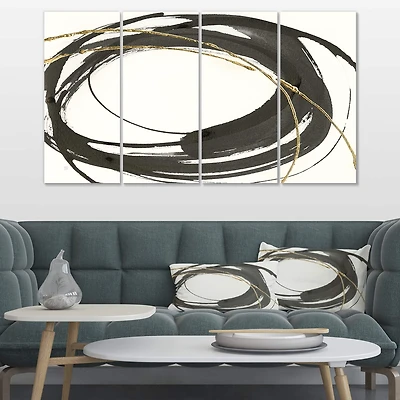 Designart - Gold Glamour Circle I
