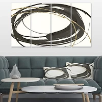 Designart - Gold Glamour Circle I