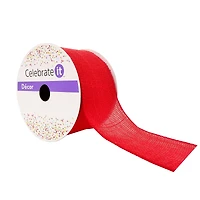 2.5" x 25ft. Faux Burlap Wired Ribbon by Celebrate It™