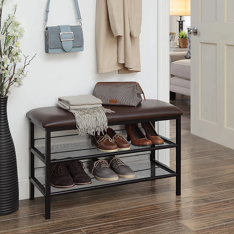 SunnyPoint Shoe Rack with Bench