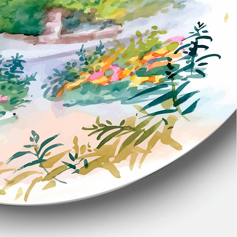 Designart - Red Rustic House In The Country Side