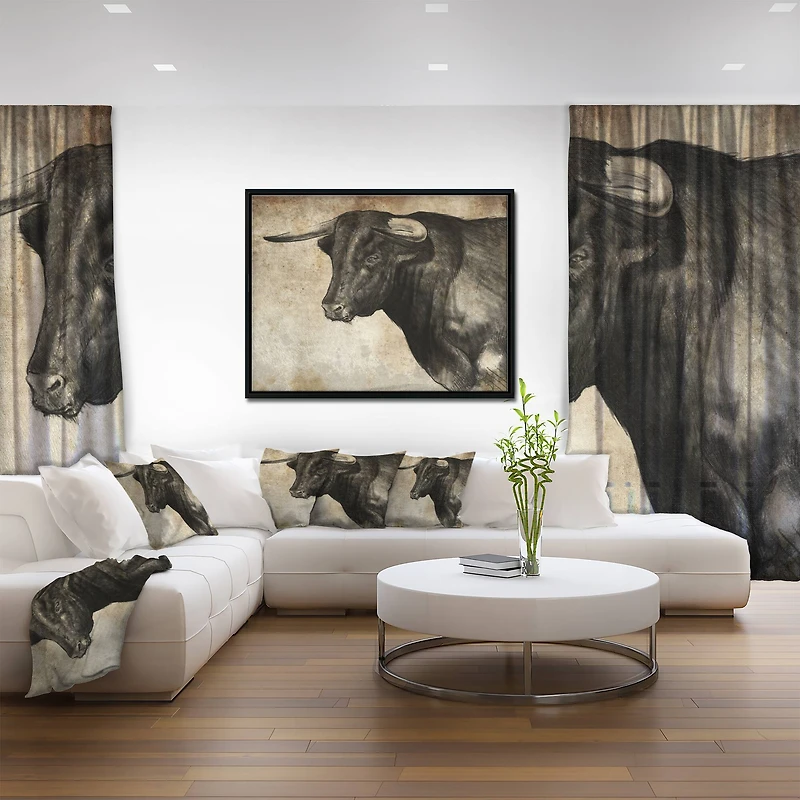Designart - Spanish Bull Sketch