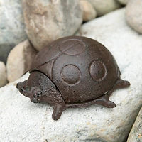 Secure Cast Iron Ladybug Secret Key Holder