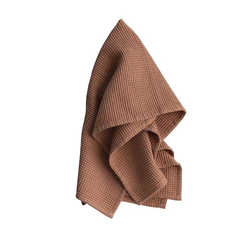 Hello Honey® Oversized Woven Linen & Cotton Waffle Tea Towel with Loop