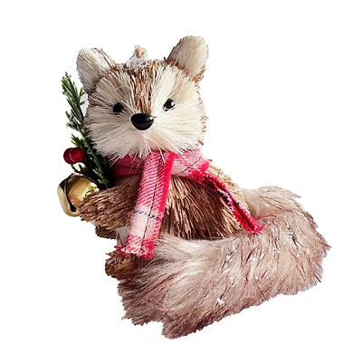 5" Sisal Fox Natural Ornament by Ashland®