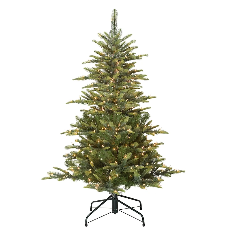 6 Pack: 4.5ft. Pre-Lit Aspen Fir Artificial Christmas Tree, Clear Lights