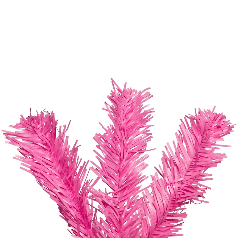 4ft. Pre-Lit Medium Pink Pine Artificial Christmas Tree, Clear Lights