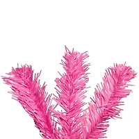 4ft. Pre-Lit Medium Pink Pine Artificial Christmas Tree, Clear Lights