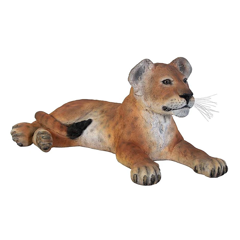 Design Toscano The Grand-Scale Lying Down Lion Cub Statue