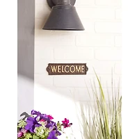 Welcome Cast Iron Sign