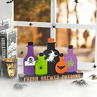 Glitzhome® 14" Halloween Poison Bottles Table Décor