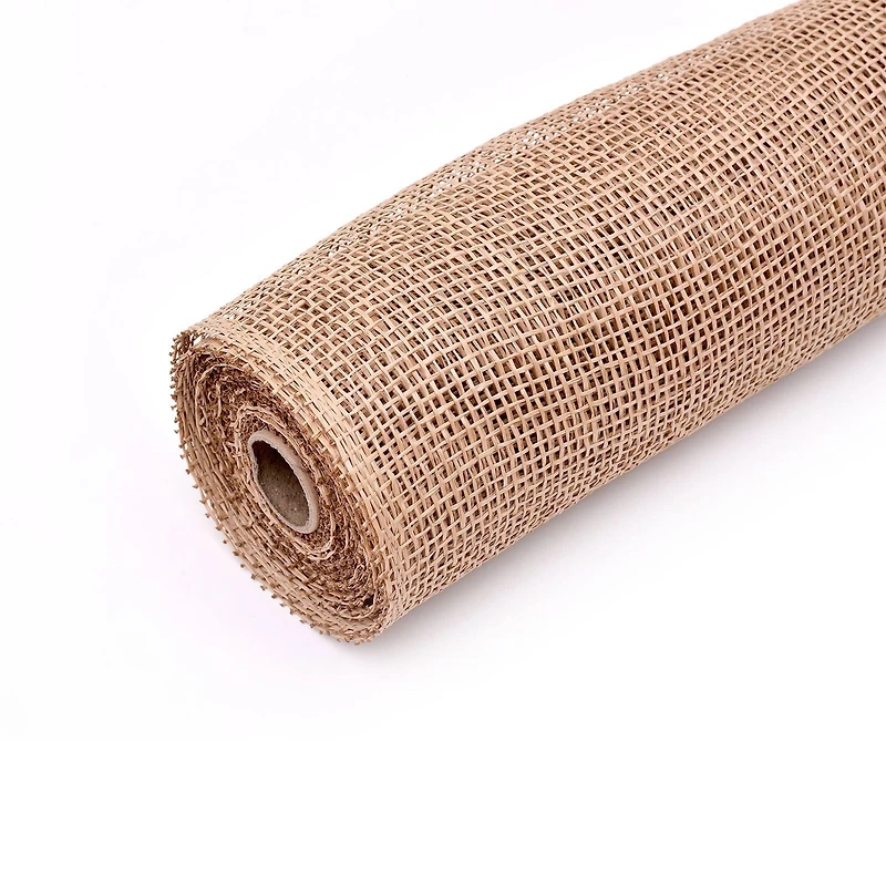 21" x 5yd. Beige Poly Burlap Mesh by Celebrate It™