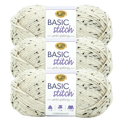 3 Pack Lion Brand® Basic Stitch Anti Pilling™ Yarn