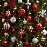 81ct. Holiday Deluxe Shatterproof Christmas Tree Ornament Box Set