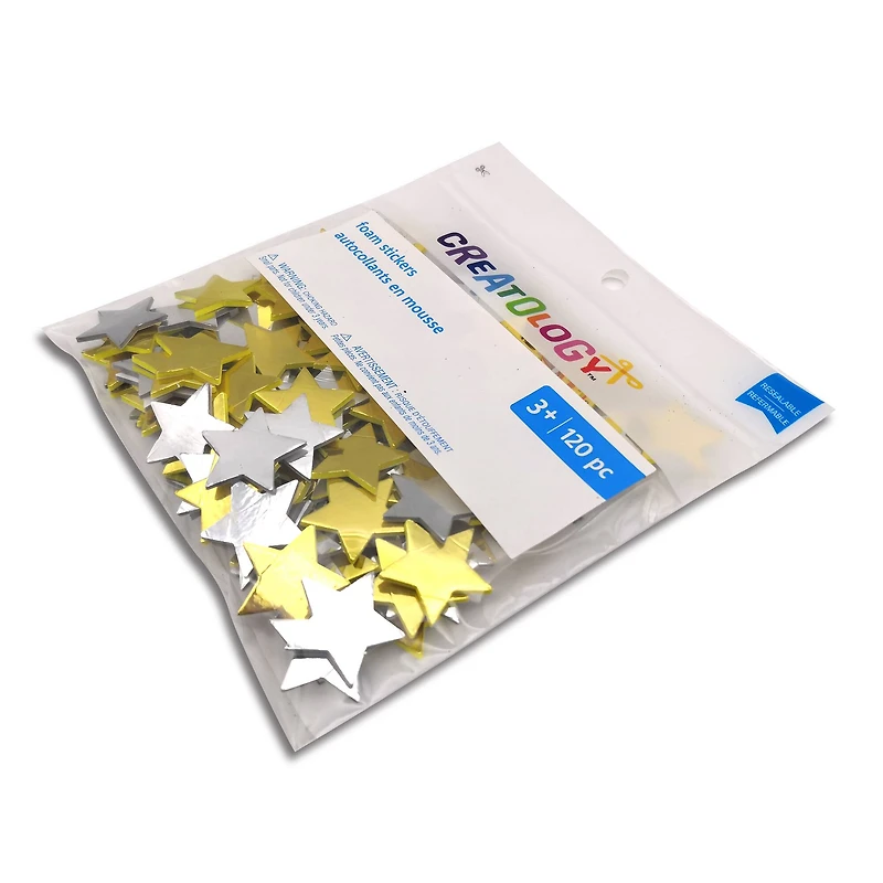 Metallic Foam Star Stickers by Creatology™
