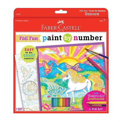12 Pack: Faber-Castell® Unicorn Foil Fun Paint by Number Kit