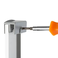 Bath Bliss Adjustable Rust Proof Aluminum 2 Tier Glass Door Shower Caddy