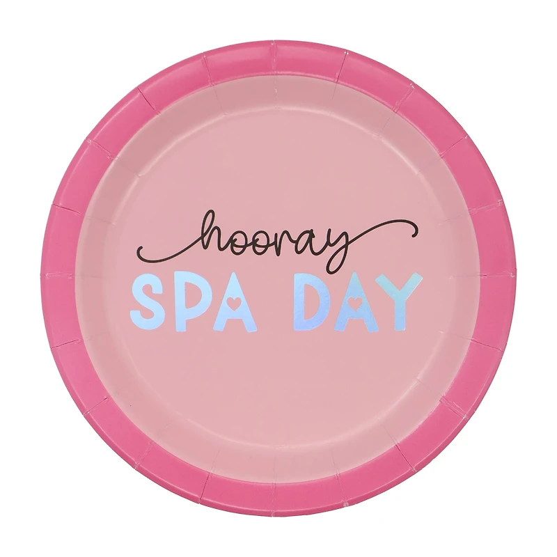 7" Spa Day Snack Plates, 8ct. by Celebrate It™