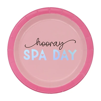 7" Spa Day Snack Plates, 8ct. by Celebrate It™