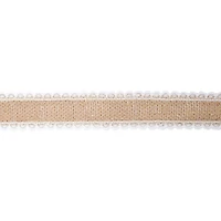 12 Pack: 1.5" x 3yd. Faux Burlap with Lace Edging Ribbon by Celebrate It® Classic