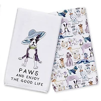 Funny Dog No.8 Tea Towel Set