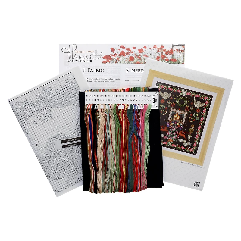 Thea Gouverneur Christmas Design Cross Stitch Kit
