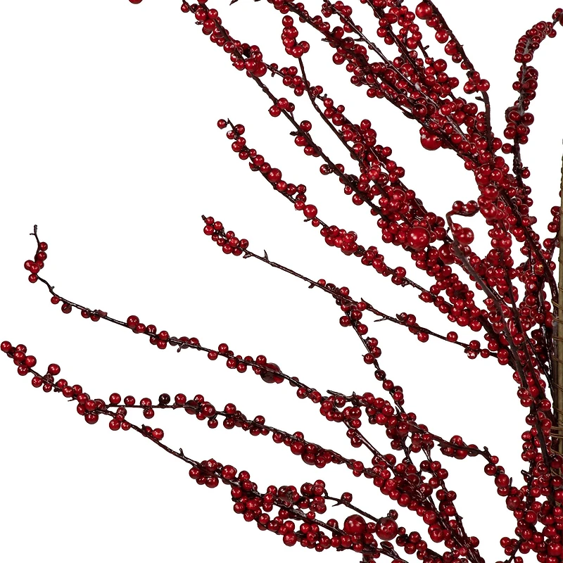 5ft. Unlit Red Berry Twig Artificial Christmas Tree