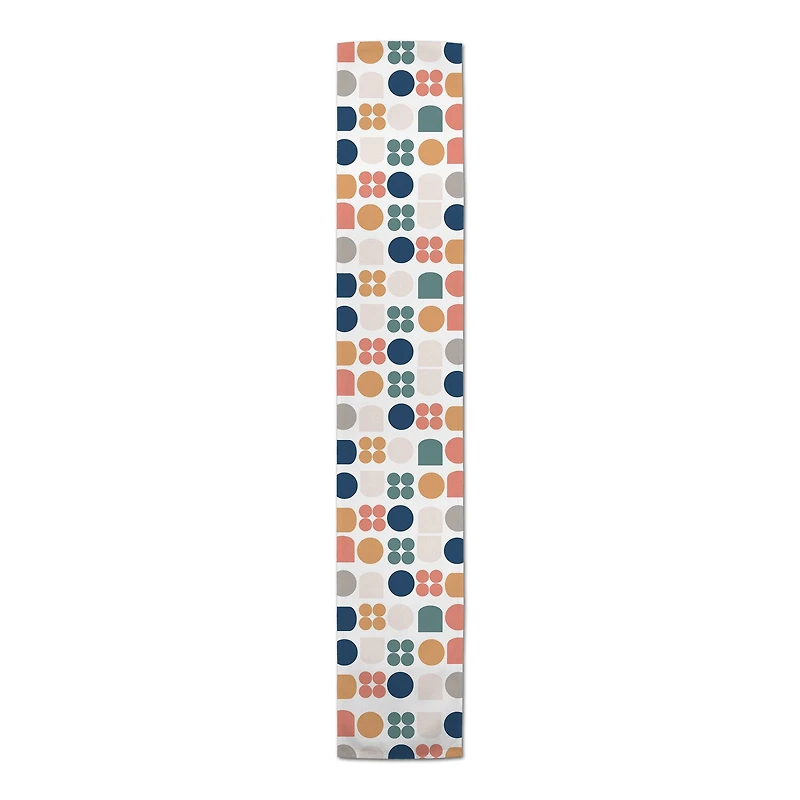Retro Shapes 16" x 90" Cotton Twill Runner