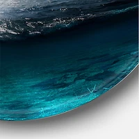 Designart - Fisher Boat On The Lake During Full Moon