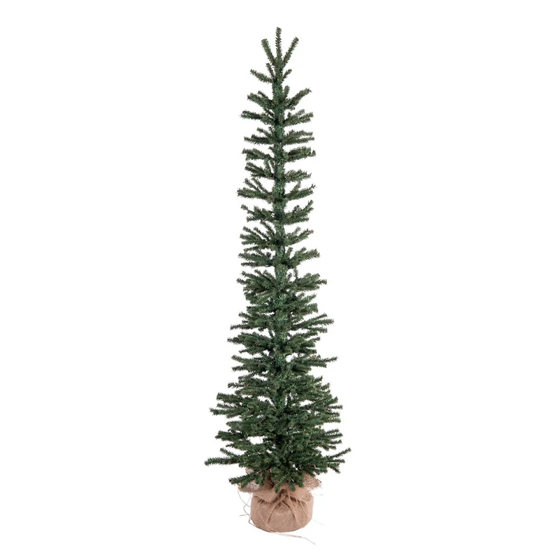 4ft. Unlit Pine Artificial Christmas Tree in Burlap Base