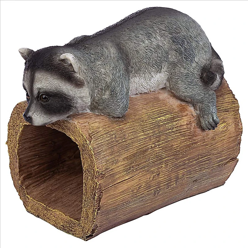 Design Toscano 9" Raider the Raccoon Gutter Guardian Downspout Statue