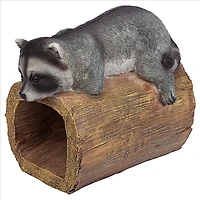 Design Toscano 9" Raider the Raccoon Gutter Guardian Downspout Statue