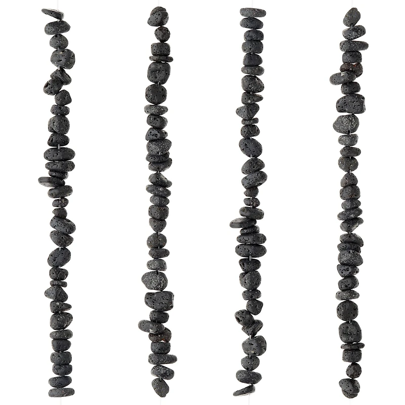 Black Lava Chip Beads by Bead Landing™, 10mm