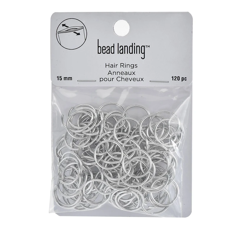15mm Aluminum Hair Rings