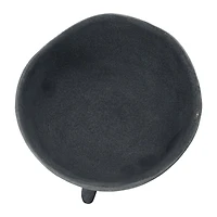 Hello Honey® 5.5" Matte Black Footed Terra Cotta Planter