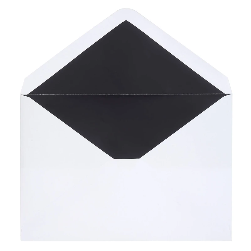5.25" x 7.25" Black Foil Lined Envelopes by Recollections™, 10ct.