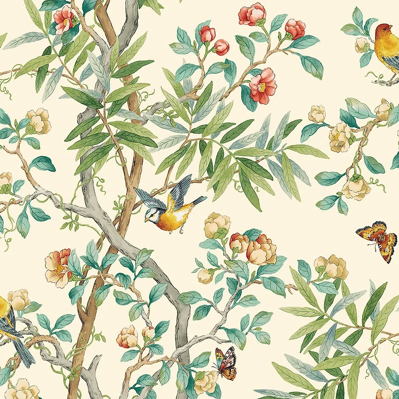 Surface Style Kimono Vine Peel & Stick Wallpaper
